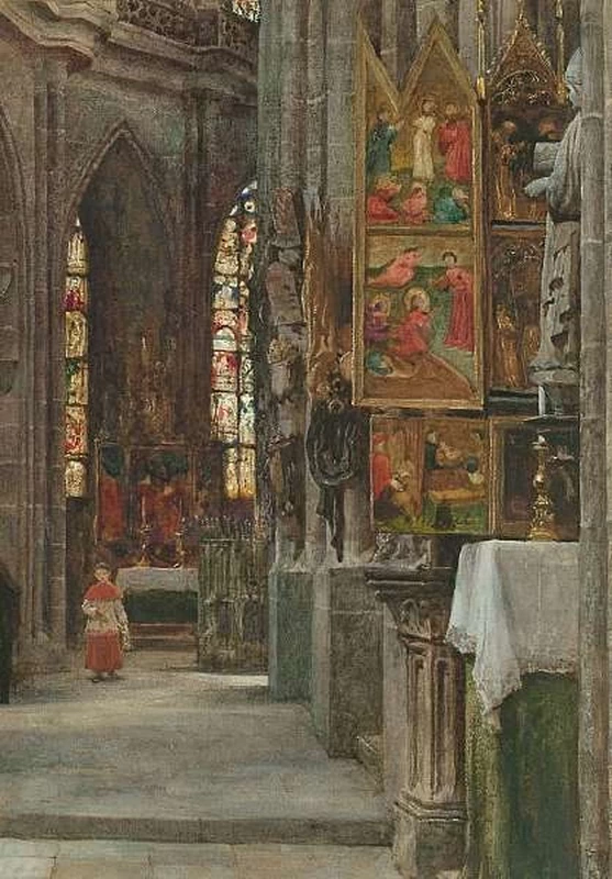 Interno della chiesa di San Lorenzo, Norimberga